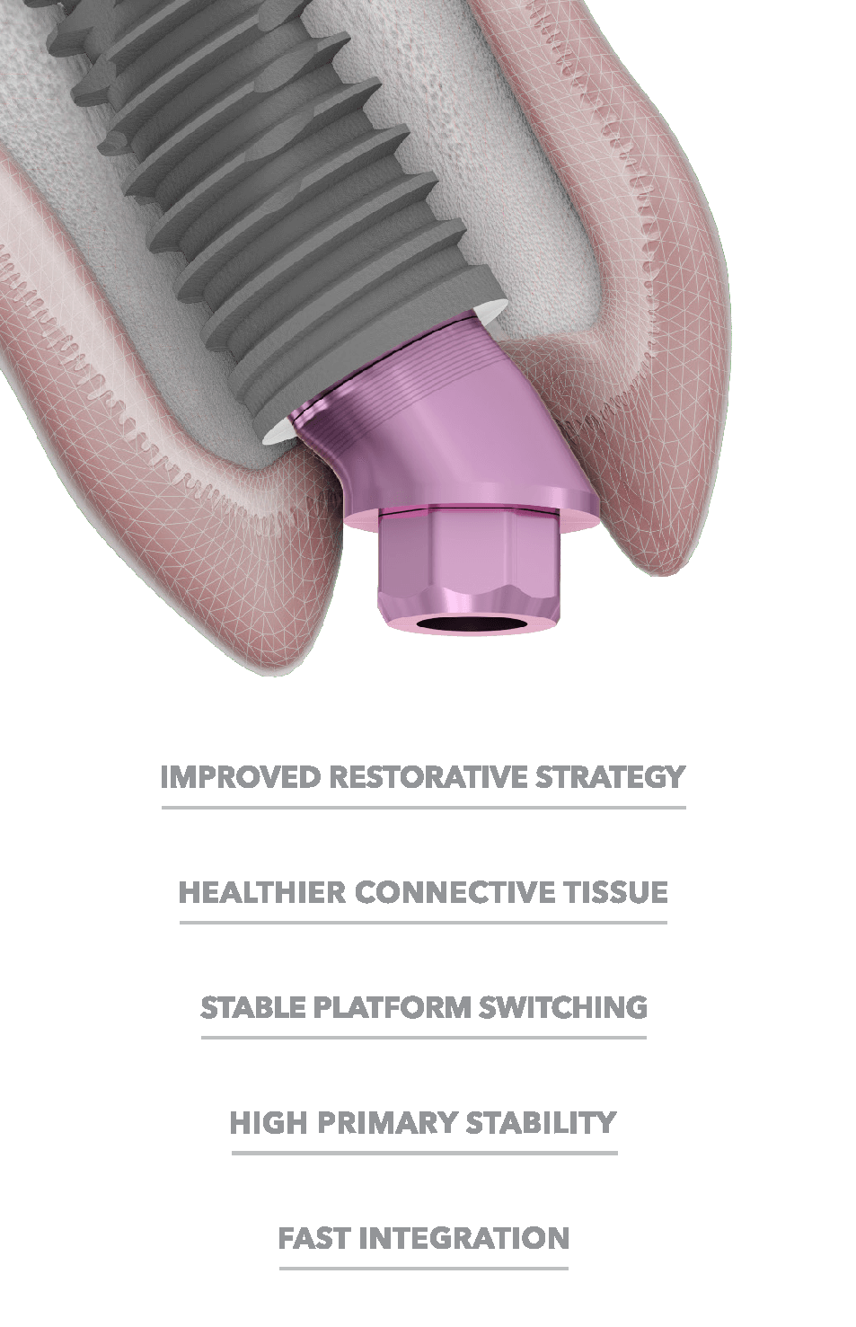 It has been introduced as a reduced invasive prosthetic protocol to minimize soft and hard tissue trauma.<br/>  This therapy is based on delivering the final prosthetic abutment right after an immediate implantation procedure, which will never be unscrewed again.<br/>  The protocol aims to protect hard and soft tissues by minimizing the number of prosthetic component replacement events, as these frequent abutment exchanges disrupt the surrounding peri-implant mucosal barrier, causing microtrauma in this area and marginal bone loss.